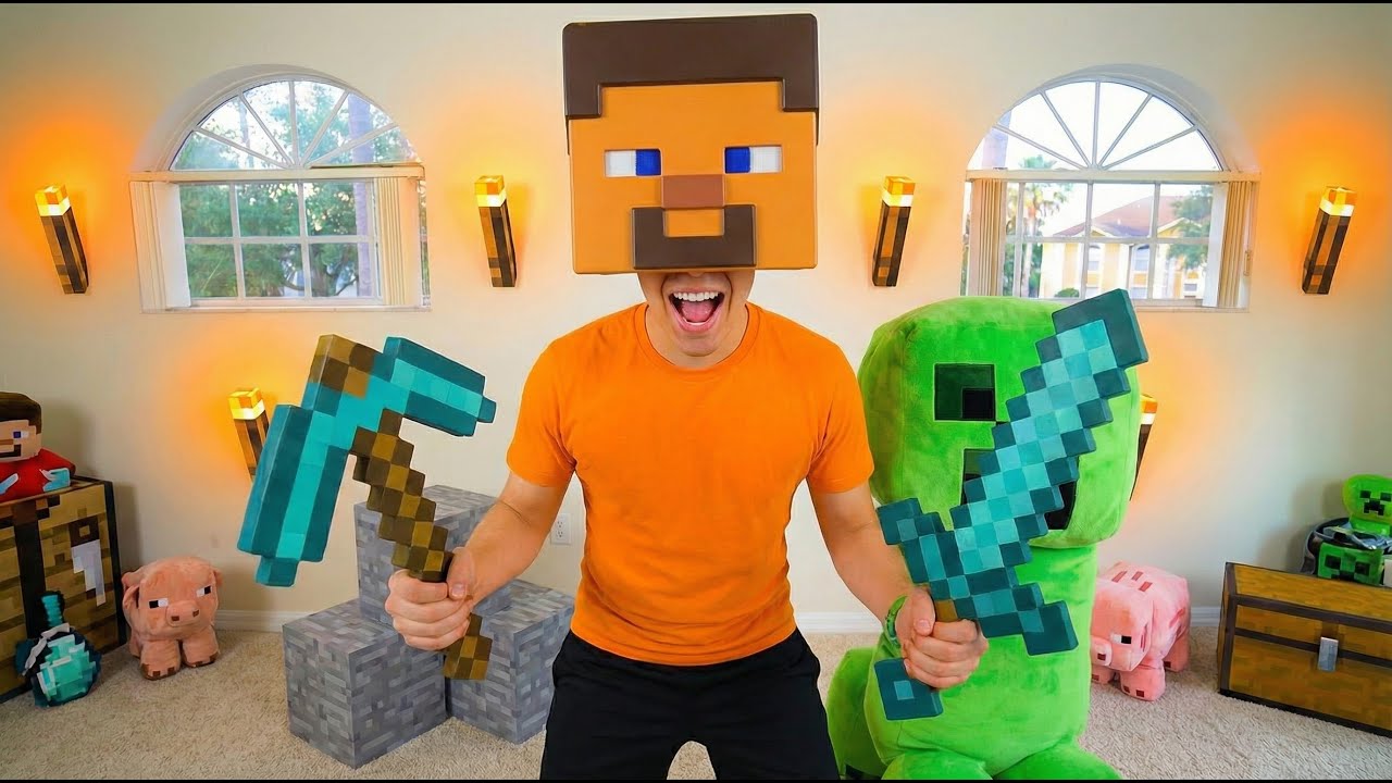 TESTEI TODOS OS BRINQUEDOS DO MINECRAFT! 😱⛏️ |  Maratona 1 Hora