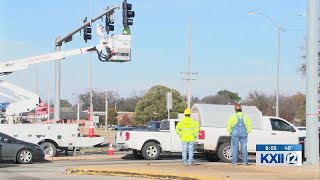 Ardmore traffic lights wrecked in Thanksgiving crash repaired