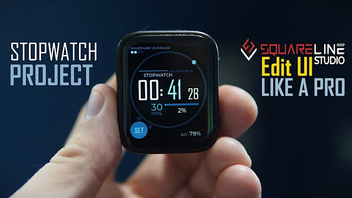 How to Open and Customize UI in SquareLine Studio (Stopwatch Example)
