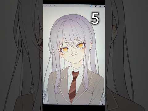 5種類のアニメ鼻の描き方#デジタルアニメアート #アート #デジタルドロー #描画 #iPadProアート #アニメーション