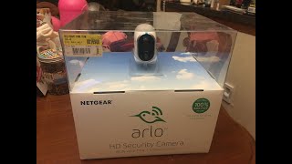 Walmart Clearance unboxing Arlo HD Security Camera System 720p VMS3130 Wire Free VMS3330W $25