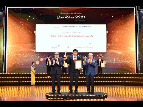 ASOFT-ERP được vinh danh là giải pháp xuất sắc trong GIẢI THƯỞNG SAO KHUÊ 2021 🏆