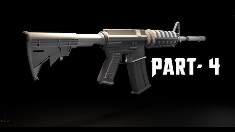 How to model Gun - 3DS MAX tutorial - Part 4