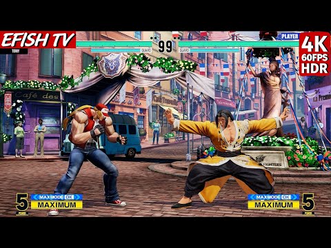 Terry Bogard vs Gato (Hardest AI) - KOF XV