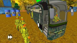 Military Bus Pick Up The Soilder | Army Bus Driving Simulator | Android Gameplay screenshot 4
