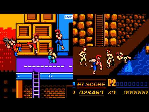 TIRANDO AL AGUA A MIS ENEMIGOS!! APROVECHO CADA HOYO, ESPACIO O PRECIPICIO EN DOUBLE DRAGON II