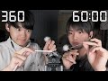 【ASMR】60分間で何種類の耳かきできるのか?【SUB】How many types of ear cleaning can you do in 60 minutes?