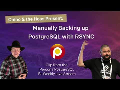 Backing up PostgreSQL Manually with Rsync!  - PostgreSQL Tutorial