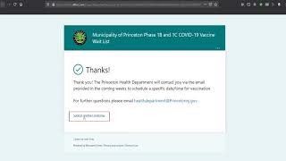 Register for Princeton COVID 19 Waitlist Tutorial