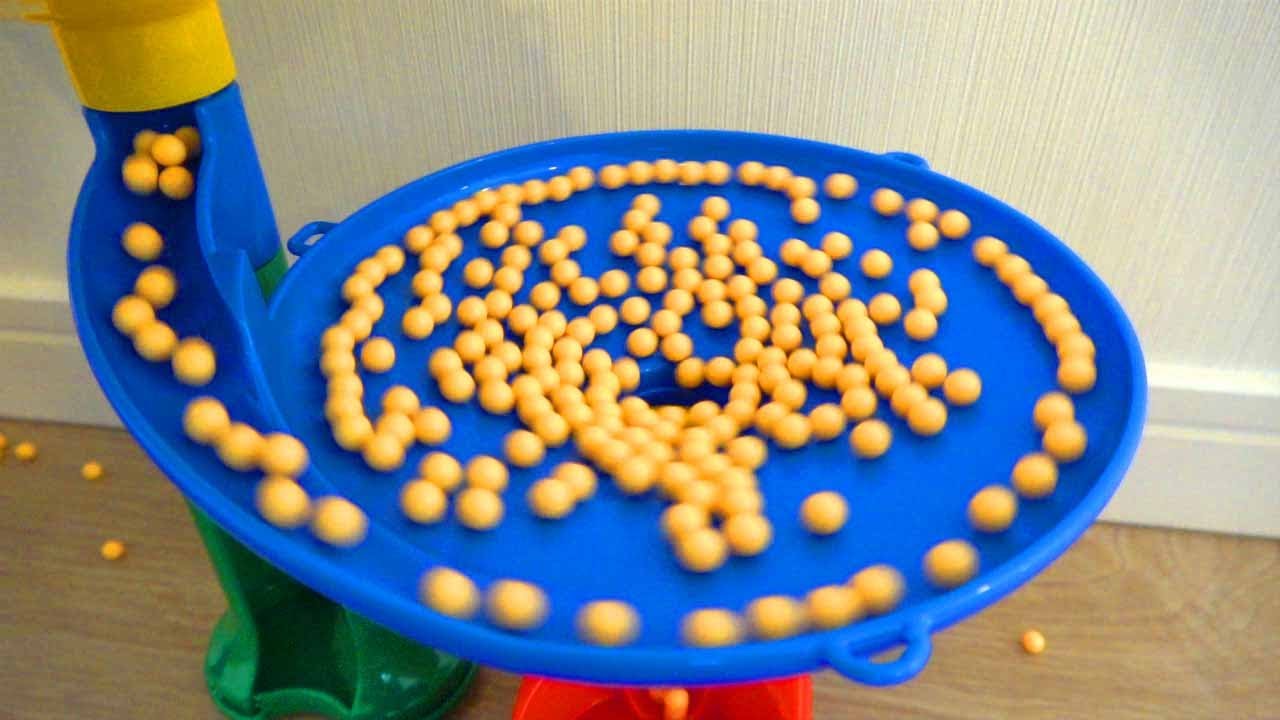 Marble Run The sound of a small ball rolling [ASMR] YouTube