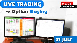 31 July Live Trading Nifty & Banknifty | Nifty live trading nifty50 banknifty livetrading