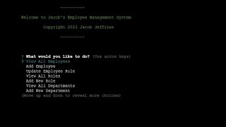 Node.js - Employee Management System