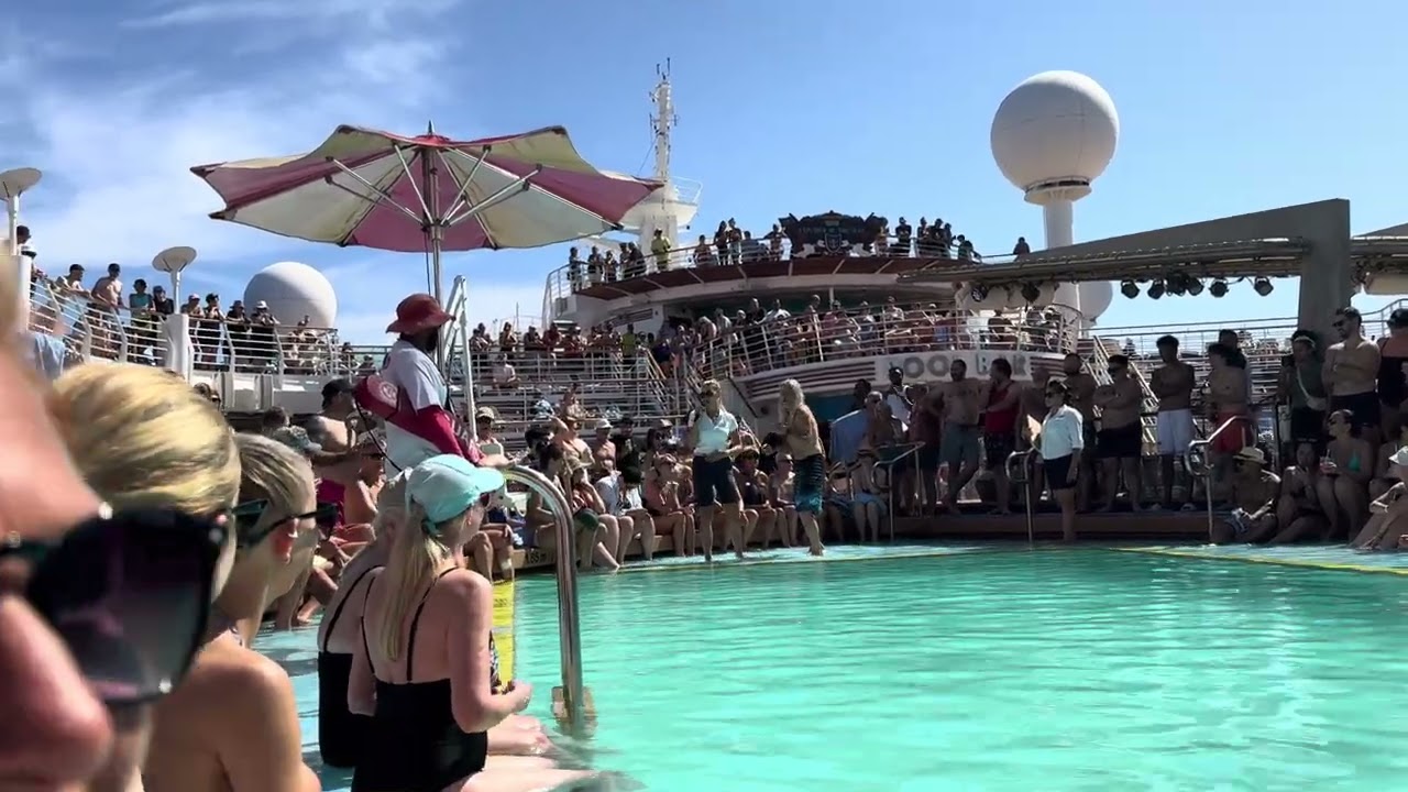 Big Belly Flop Contest Royal Caribbean Explore of the Seas 