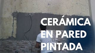 Beca De Verdad extraer colocaciòn de ceràmica en pared pintada - YouTube