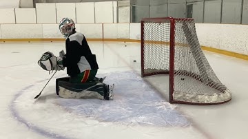 GOALTENDING DRILL - RVH entry and exit with shot