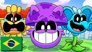 SMILING CRITTERS mas é PLANTS VS ZOMBIES?! Poppy Playtime 3 Animação