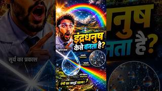 🌈 इंद्रधनुष कैसे बनता है? #space #isro #staticgk #facts #facts #gkhindustan #departmentofspace