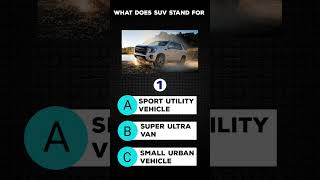Celebrity What does SUV stand for 🤔 #shorts Profile