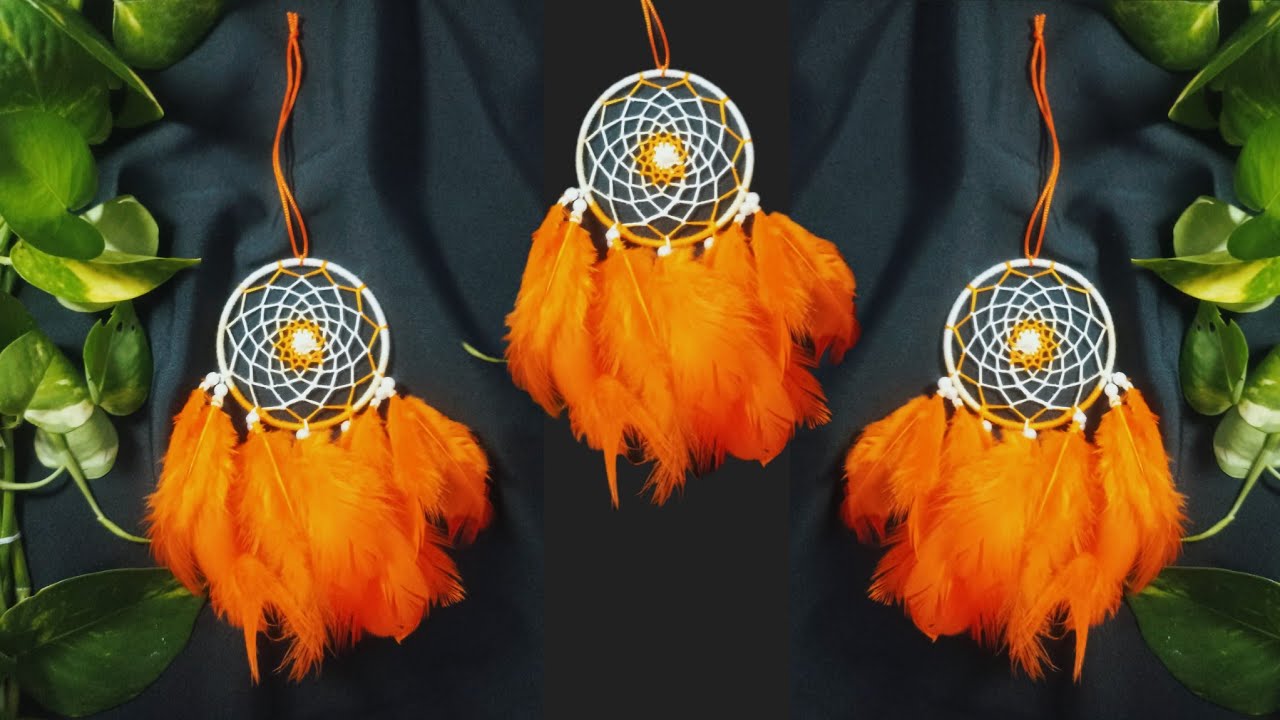 DIY Tiny Dream CatcherHow to make a dream Catcher Tutorialdreamcatcher YouTube