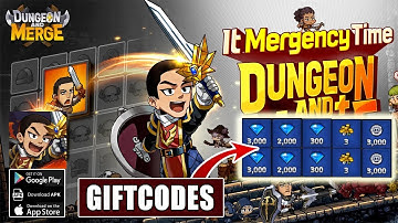Dungeon And Merge & 10 Giftcodes Gameplay - Idle RPG Android iOS