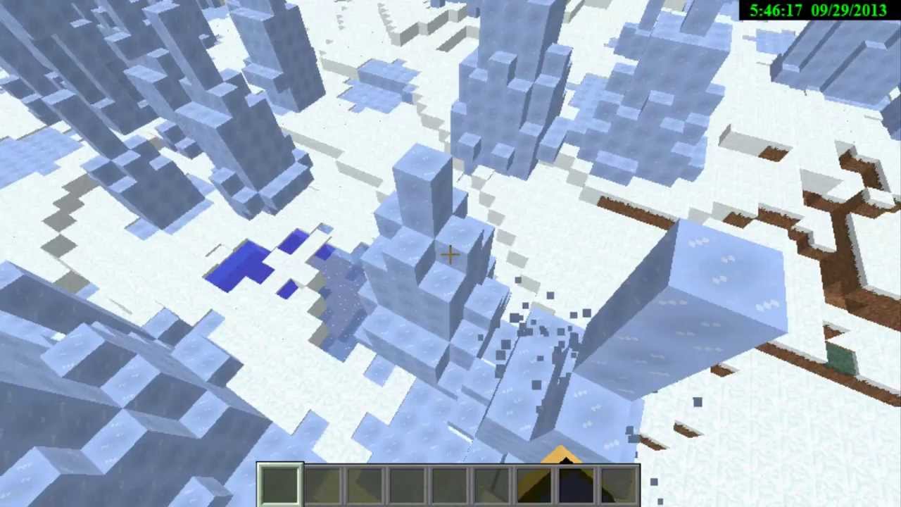 Tuto Avoir un Biome Ice Spike & Village - Minecraft 1.7 - YouTube