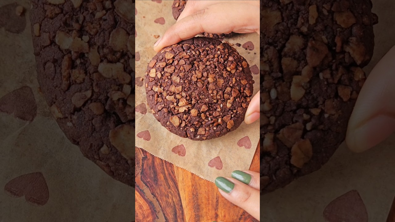 Chocolate Oats Cookies #shortvideo #viralvideo #food #foodies #cooking #Cookies #protein