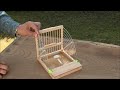 🔴網跳ね上げ式機能鳥籠10-SS型・Flip up a net birdcage trap