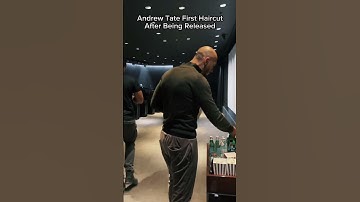 Andrew Tate first Haircut After releasing from jail #andrewtate #cobratate #topg #shortvideo