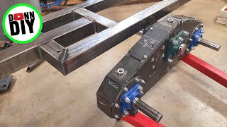 4x4 PTO Driven Timber Trailer BUILD Ep.5 - Steel Frame Fabrication