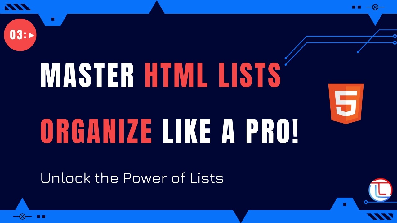 Complete Guide to HTML Lists: ul, ol, dl Tags for Beginners | HTML ...