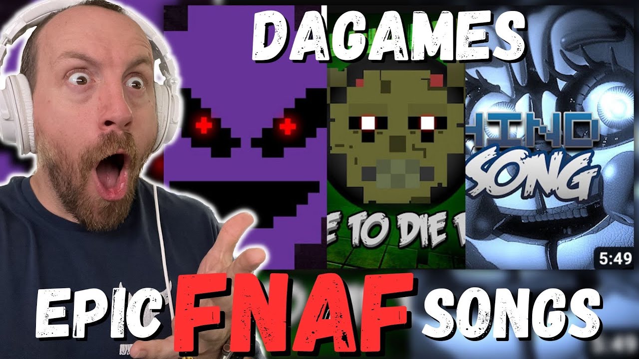 LISTENING to DAGames FNAF Songs! (I'm the Purple Guy, It's Time to Die, Left Behind REACTION!)