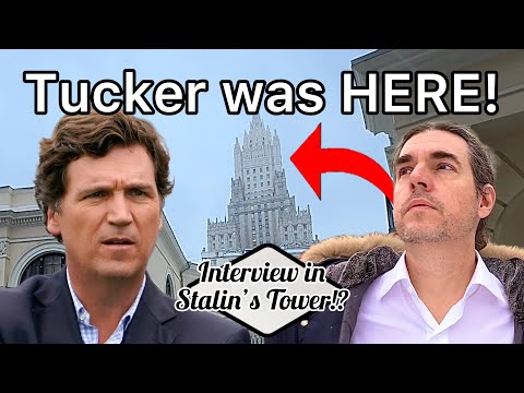 💥Interview Analysis!🤔from an AMERICAN in MOSCOW!🇺🇸WHAT did TUCKER CARLSON Say @ Stalin’s Tower!?🇷🇺