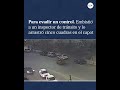 Embistió a un inspector de tránsito y lo arrastró cinco cuadras en el capot para evadir un control