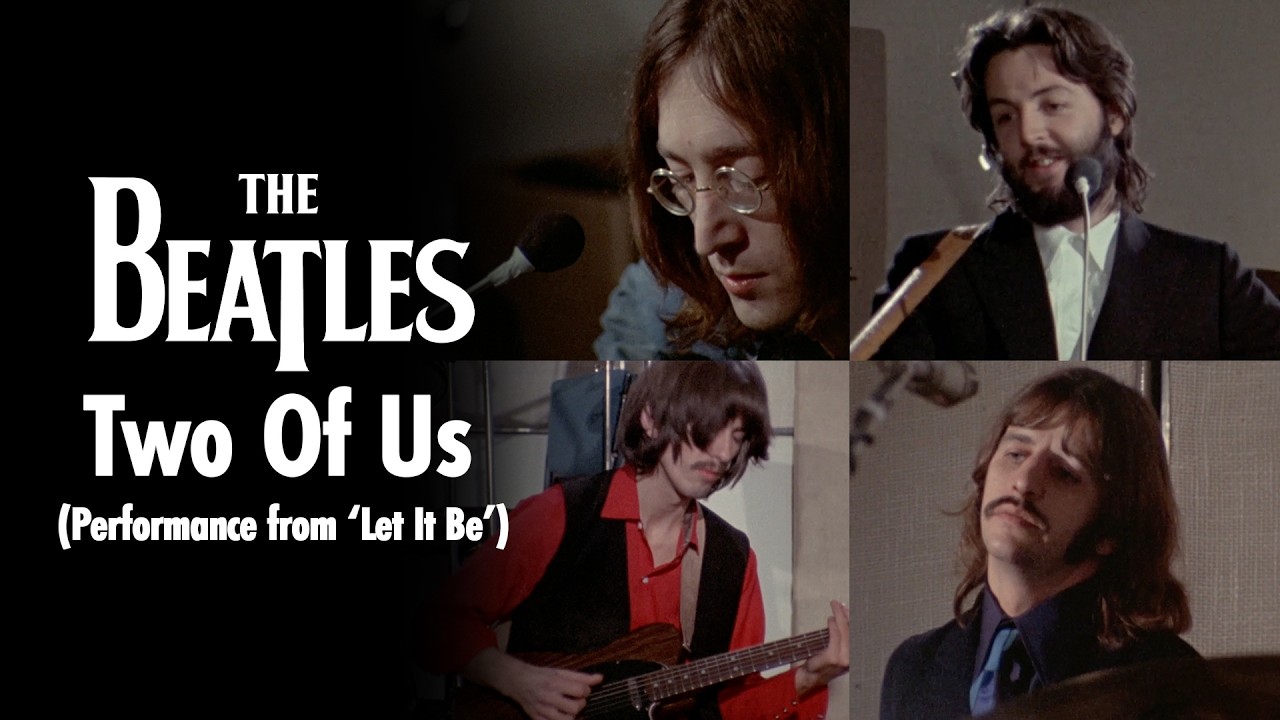 The Beatles - Two Of Us (Performance from 'Let It Be') - YouTube