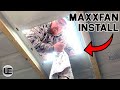 We ACTUALLY Cut A Hole In The Roof To Fit A Maxxfan Delux