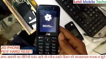 JIO phone F61F hard reset and hang on logo solved 100