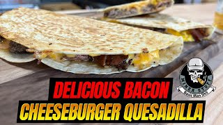 Bacon Cheeseburger Quesadilla on the Blackstone Griddle | AMAZING BLACKSTONE COOKS