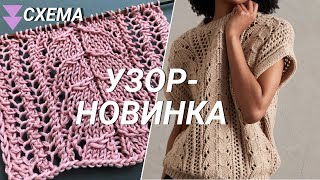 видео: Очень красивый узор спицами + схема для вязания жилета/кардигана/топа/джемпера/Free Knitting Pattern картинка: Очень красивый узор спицами + схема для вязания жилета/кардигана/топа/джемпера/Free Knitting Pattern