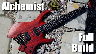 Dark Art Guitars "Alchemist" Build - 1 Month of Work in 15min