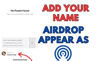 How To Change Airdrop Name And As Your own Name Appears As