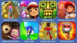 Subway Princess,Subway Surfers,Temple Run 2,Subway Surfers City,Sonic Dash,Subway Hero Run,Tom Hero screenshot 1