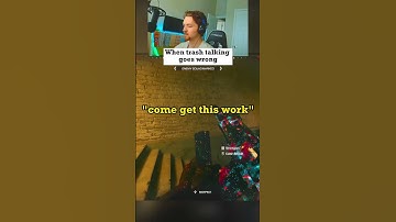 When trash talking goes WRONG! #Shorts #warzone3