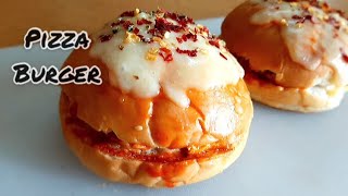 Pizza Burger Recipe||Dominos Special Burger Pizza||FoodCraves screenshot 5