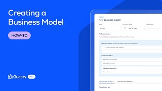 Creating a Business Model | Accounting Setup Guide | Guesty Pro