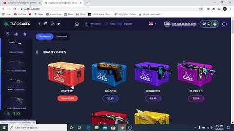 opening csgocases.com daily free cases untill i get a knife pt.2
