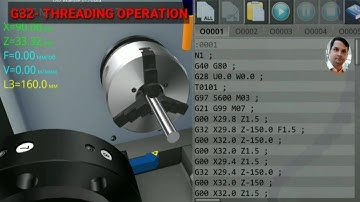 # THREADING OPERATION WITH G32 IN CNC MACHINE BY VIJAY SIR 8750725636
