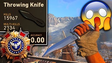 HE HIT 10TH PRESTIGE WITHOUT SHOOTING A BULLET! 😍 - 10th Prestige KNIFE ONLY Stats! (COD WW2)