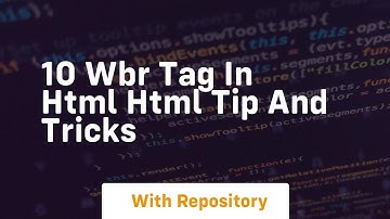 10 wbr tag in html html tip and tricks