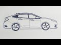 Cara Mudah Menggambar Mobil Honda Civic - Tutorial Menggambar Untuk pemula