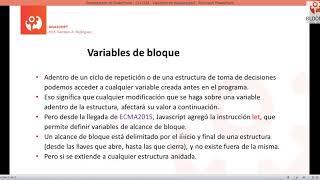 Curso Javascript U1·28 - Variables de bloque: LET